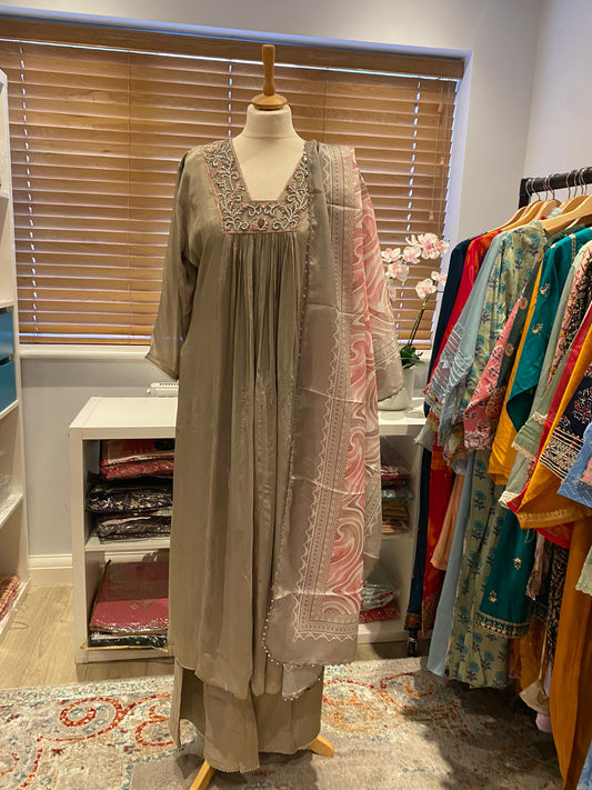 A- line style Kurta set