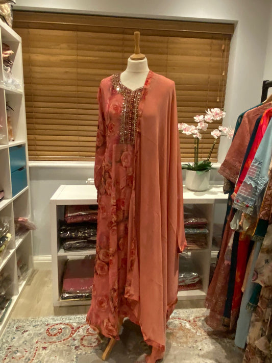 Anarkali style Kurta set