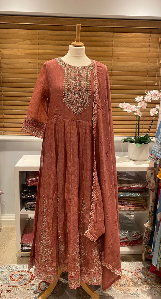 Anarkali style Kurta set